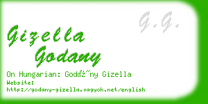 gizella godany business card